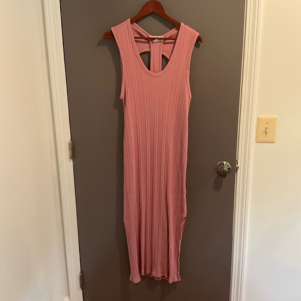 Free People Beach Pink Maxi Cover-up Dress